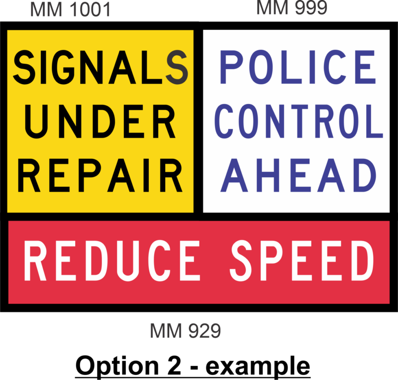 Multi Message Signals Under Repair Sign MM9101 TC1311_3A - Image 2