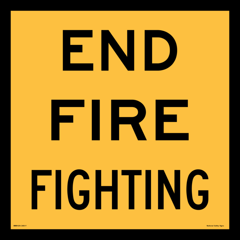 Multi Message End Fire Fighting Sign MM9125