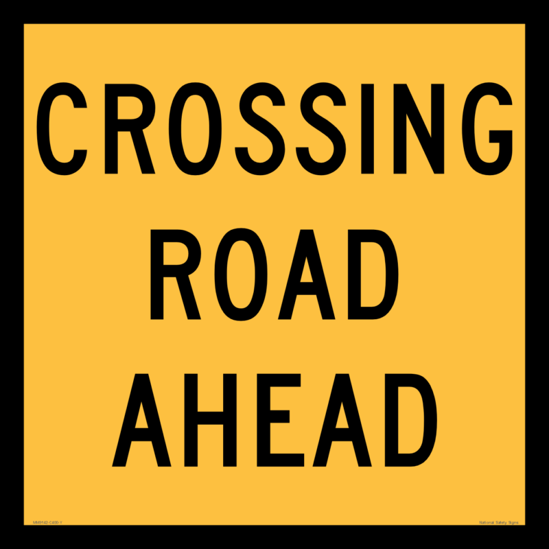 Multi Message Crossing Road Sign MM9142