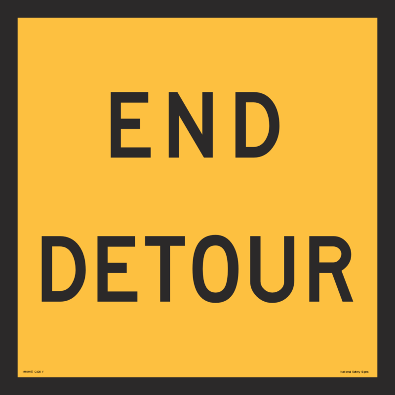 Multi Message End Detour Sign MM9157