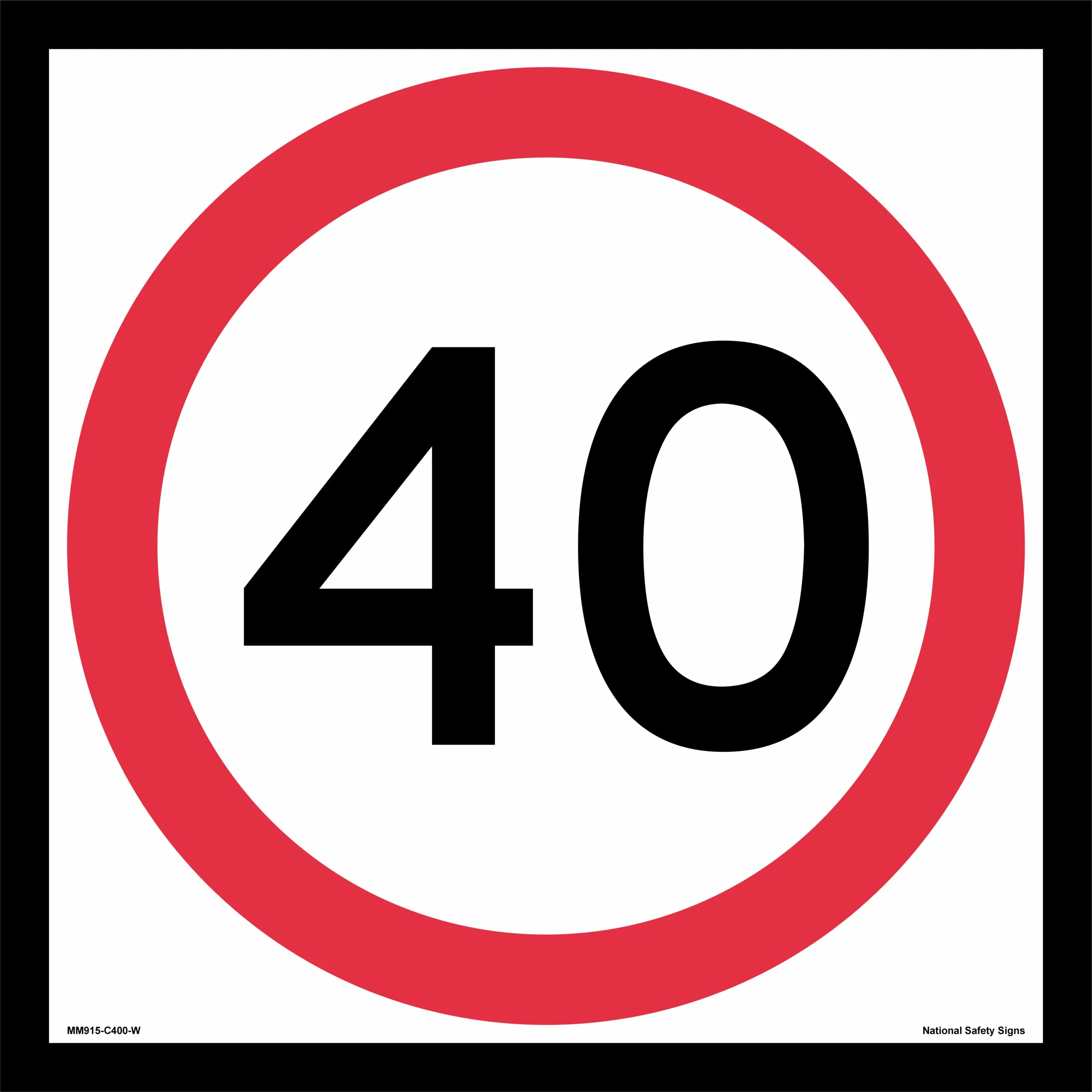 Multi Message 40 kph Sign MM915