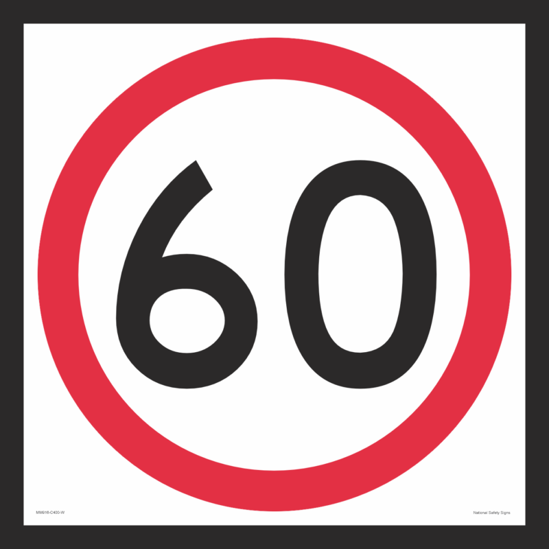 Multi Message 60 kph Sign MM916