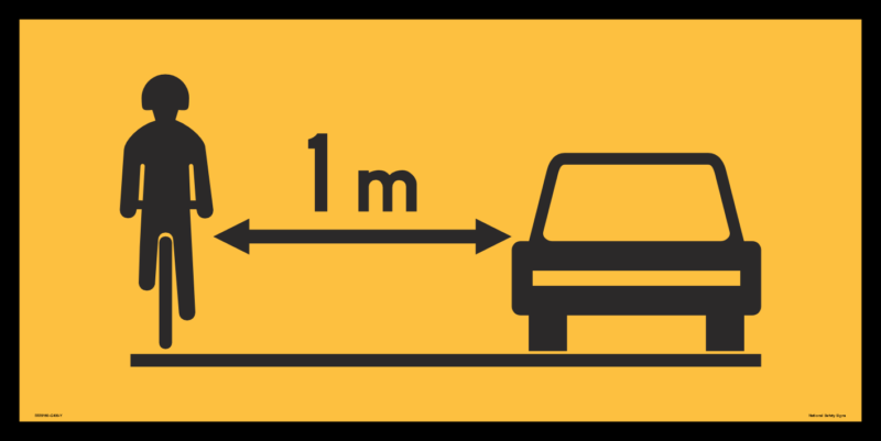 Multi Message sign Share the Road 1200 x 600mm  MM9160