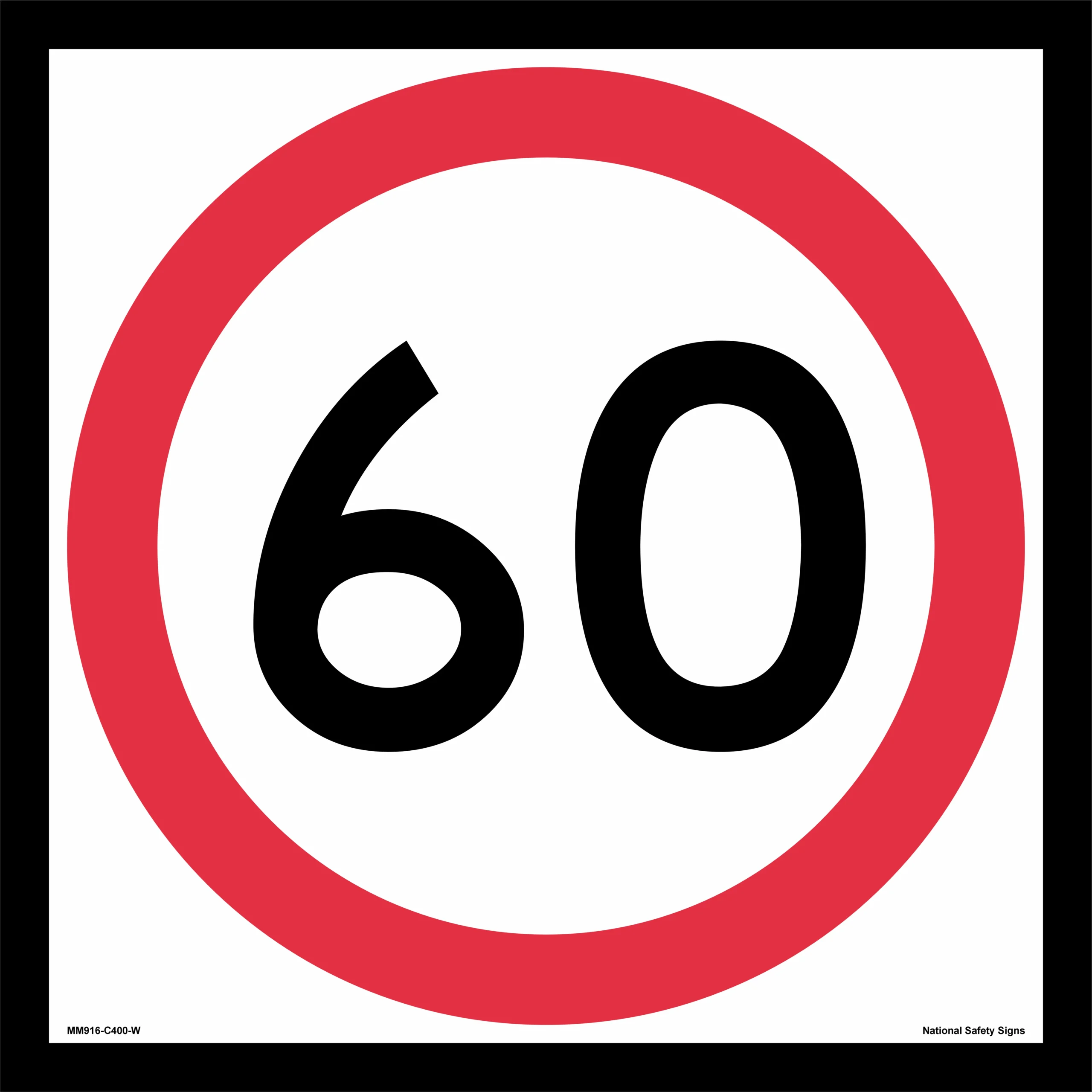 Multi Message 60 kph Sign MM916