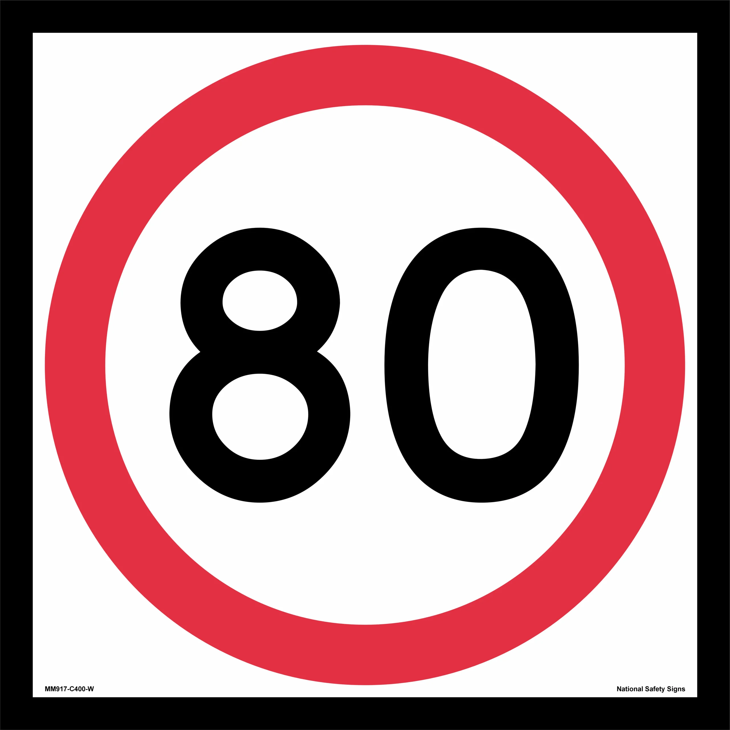 Multi Message 80 kph Sign MM917 - Image 2