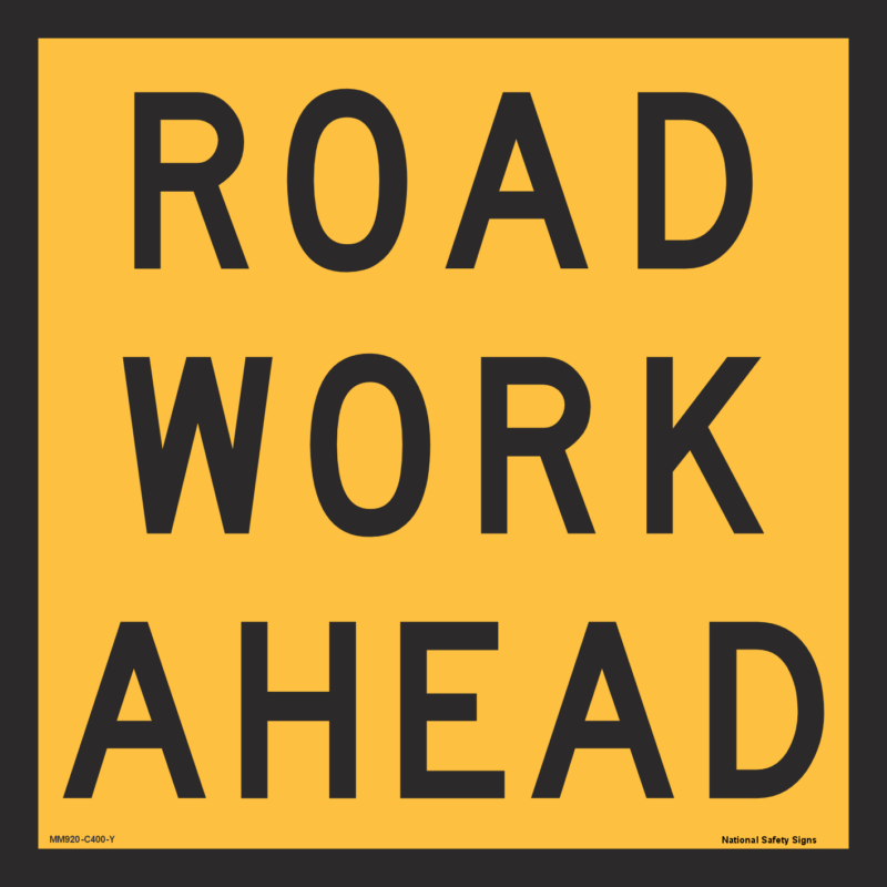 Multi Message Roadwork Ahead Sign MM920