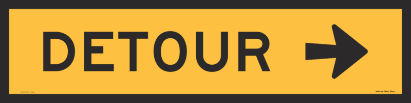 Multi Message sign Detour 1200 x 300  MM930 - Image 2