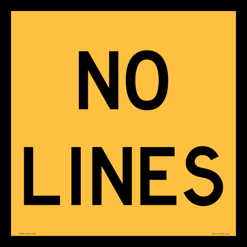 Multi Message No Lines Sign MM946