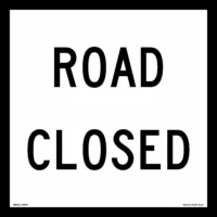 Multi Message Road Closed sign MM962