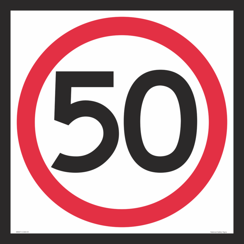 Multi Message 50 kph Sign MM971