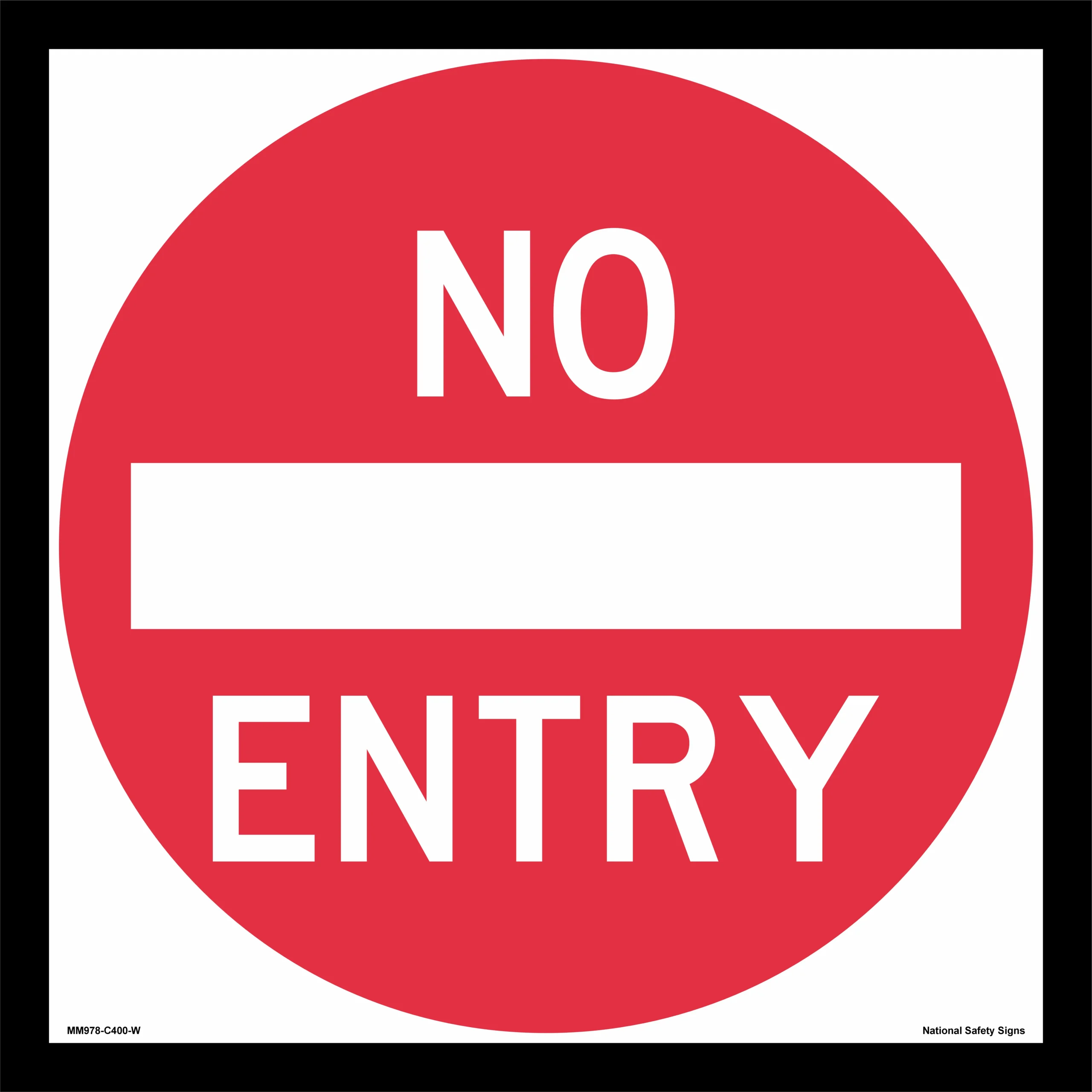 Multi Message Temporary No Entry sign MM978