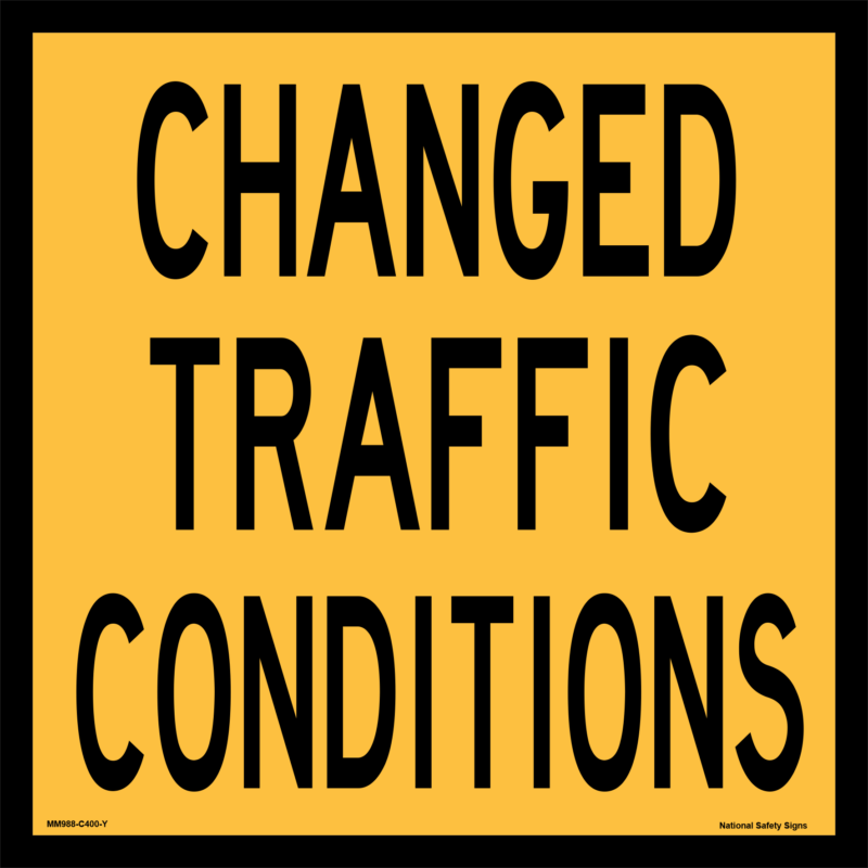 Multi Message Change Traffic Conditions Sign MM988 TC1804