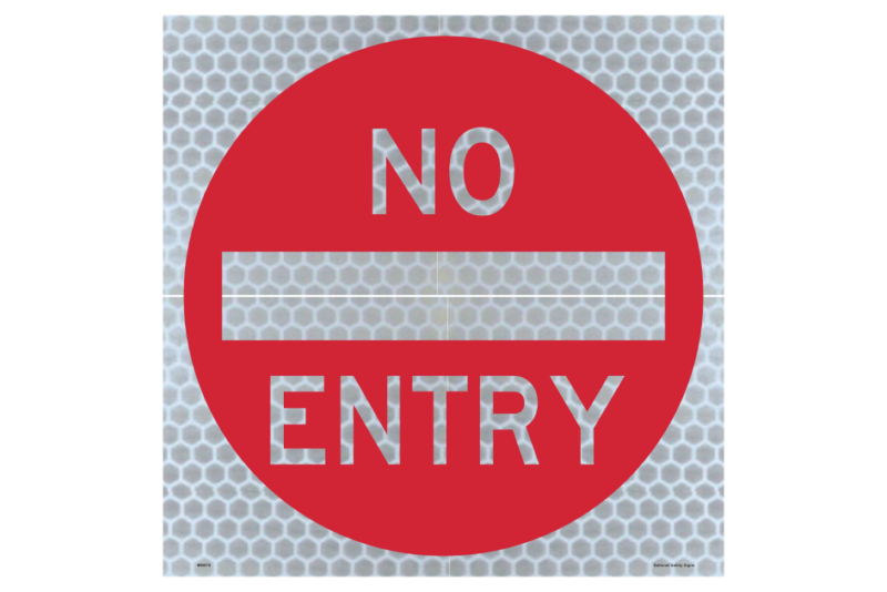 Temporary No Entry sign MM978