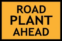 T1-3-1 Road Plant Ahead sign