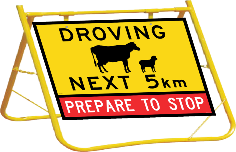 Droving Sign with Stand Combo A400301