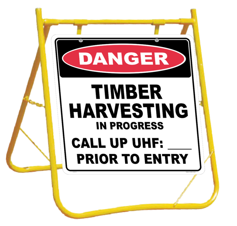 Timber harvesting Sign and Stand Combo A400319