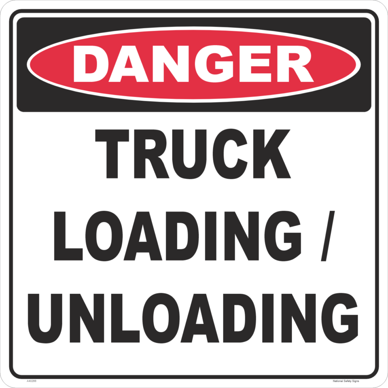 Truck Loading/Unloading Sign and Stand Combo A400326 - Image 2