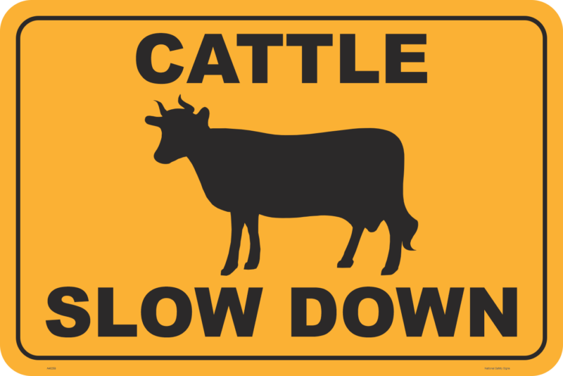 Cattle Sign with Stand Combination  A40253 - Image 2