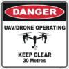 Drone Operating sign with Stand A40286 - Image 2