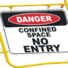 Confined Space sign with stand A40258 - Image 2