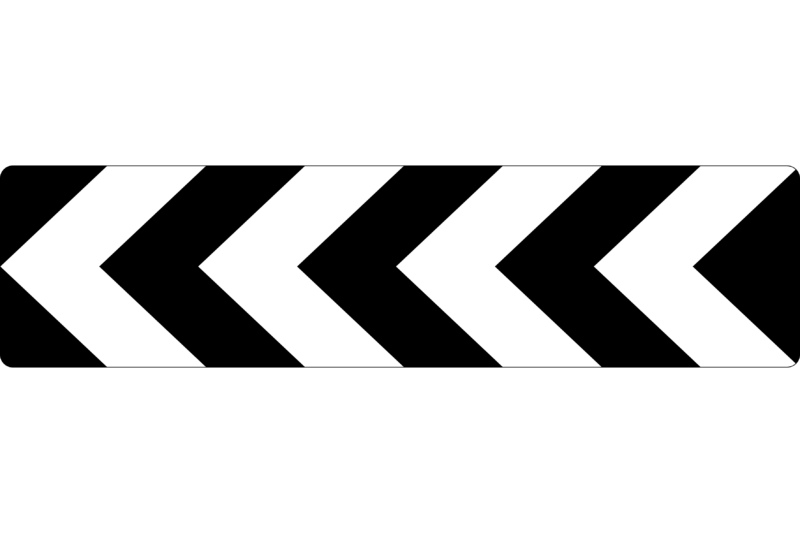 D4-1-1A Unidirectional Hazard Marker (Sightboard)