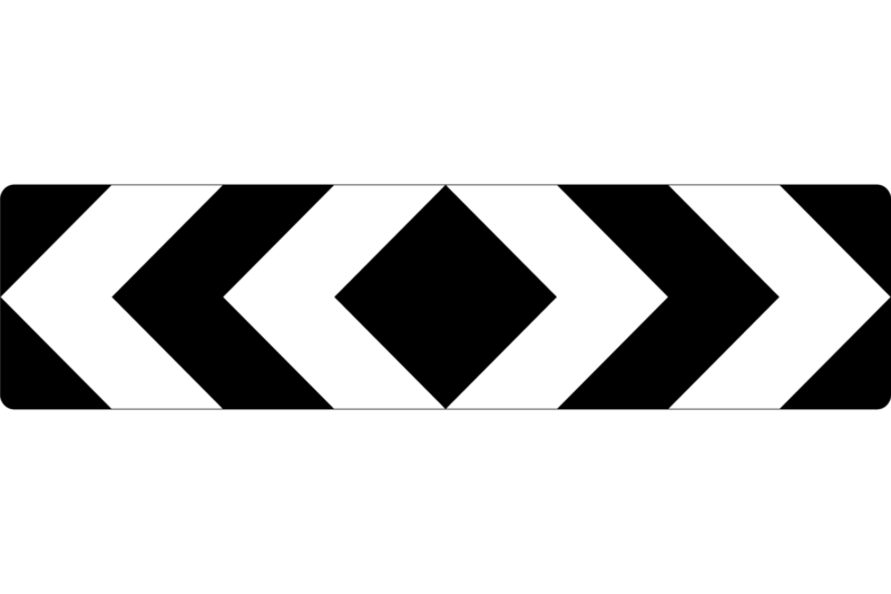 D4-2-3A Bidirectional Hazard Marker (Sightboard)