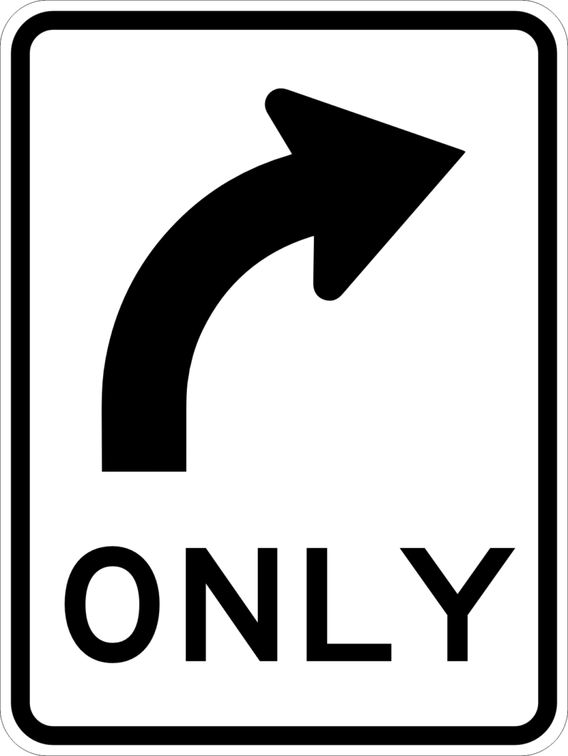 R2-14(R) All Traffic (Right Symbolic) Only