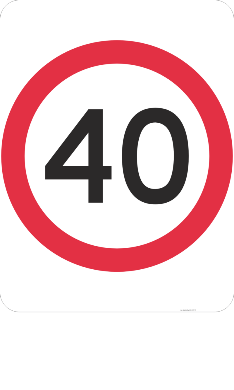 R4-1 Speed Limit (Symbolic) - Image 2