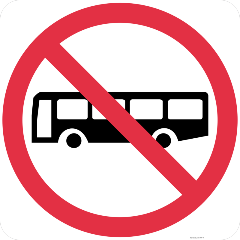 R6-10-1 Buses Prohibited