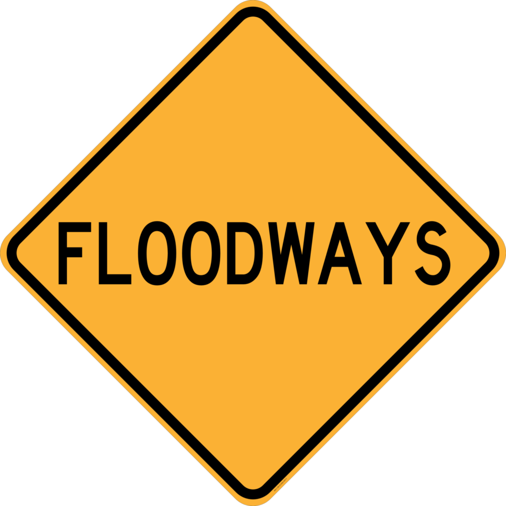 W5 7 2 Floodways Sign Australian Compliant National Traffic Signs