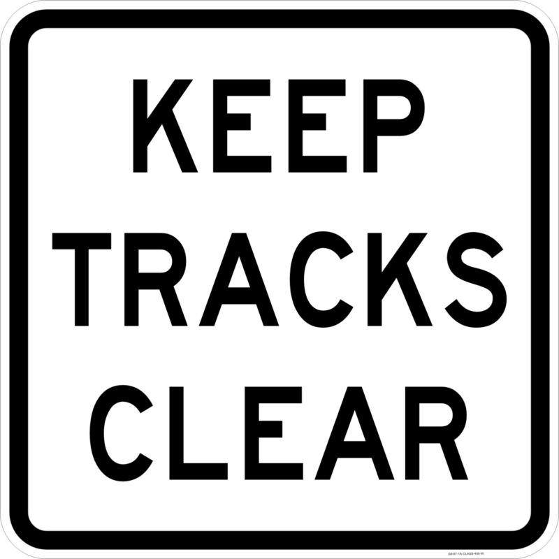 G9-67-1 Keep Tracks Clear