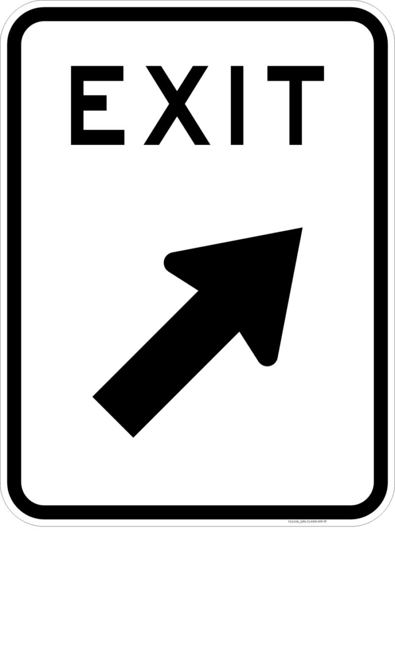 TC2109 Car Park Exit Sign (QLD) - Image 3