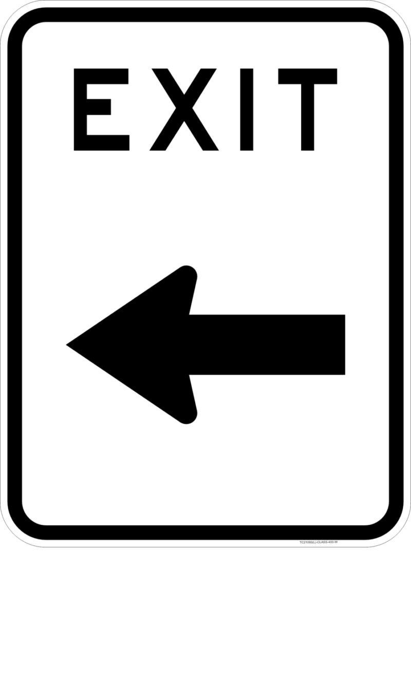 TC2109 Car Park Exit Sign (QLD) - Image 4