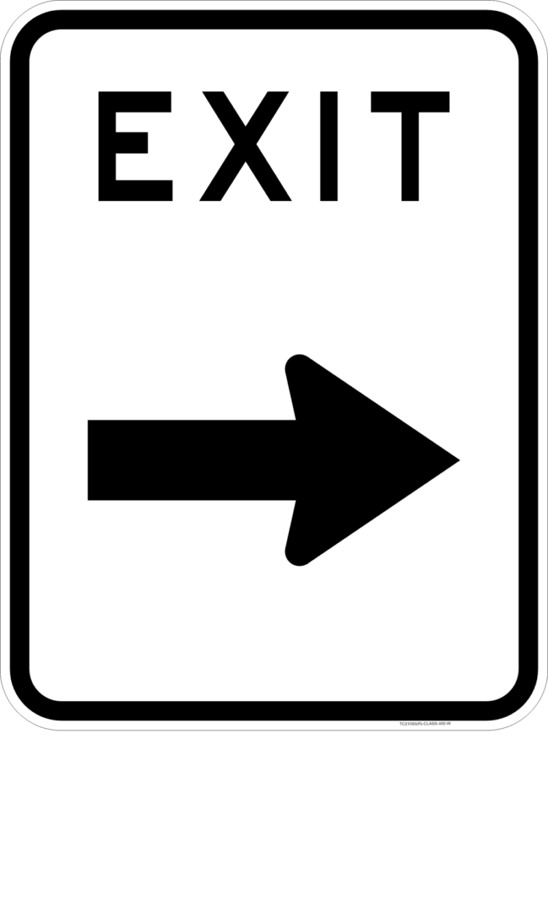 TC2109 Car Park Exit Sign (QLD) - Image 5