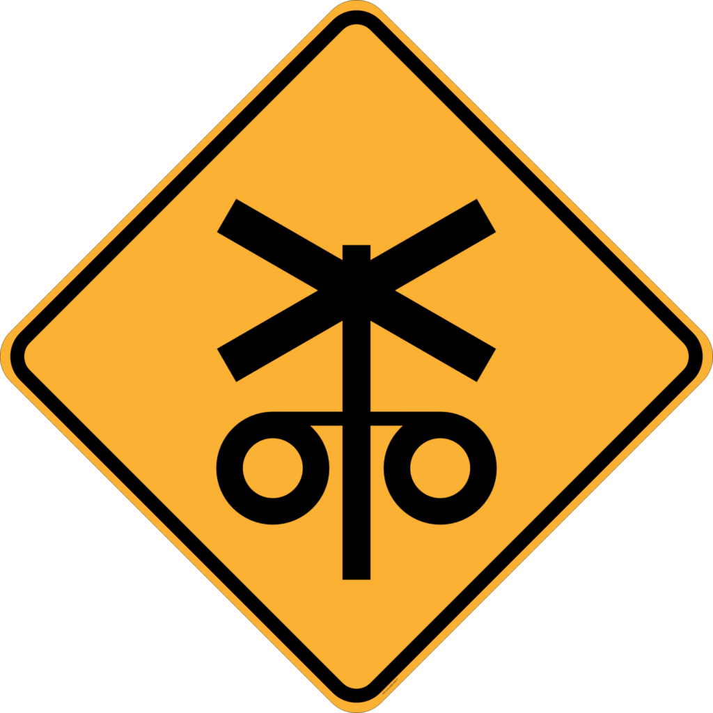 Side Rails Up Signs W7-4 Rail Crossing Flashing Signals sign - Australian Compliant ...