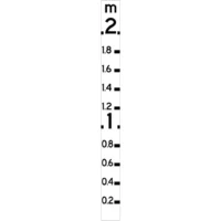 G9-22-1 Class 1 Reflective Flood Depth Marker Sign