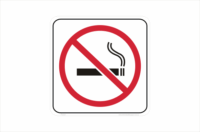 No smoking sticker P2221