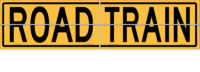 Road Train 2 Piece Hinged Sign   T2762