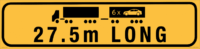 27.5m Long Vehicle Sign - WA   T2751