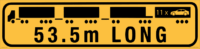 53.5m Long Vehicle Sign - WA   T2753
