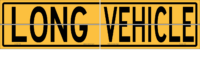 Long Vehicle 2 Piece Hinged Sign   T2763