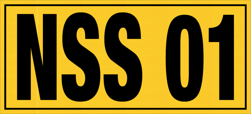 Small Contractor Vehicle Identification w/- Border V2681 - Image 2