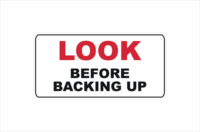 Look before backing up   V2609