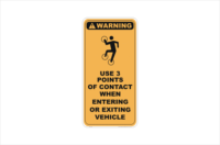 3 Points of contact Sign  W30184