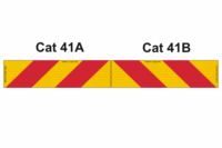 Strip Type Rear Marker Plate pair 400mm x100mm 41A and 41B T2719-1