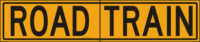 Road Train 2 Piece Sign T2736